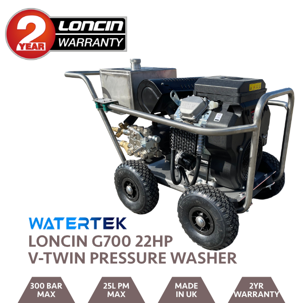 Watertek Loncin G700 25LPM 300 Bar Pressure Washer